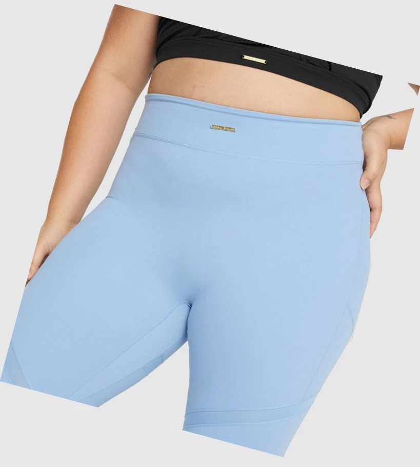 Gymshark Whitney Mesh High Waisted Naisten Leggingsit Sininen | HBSZYG725