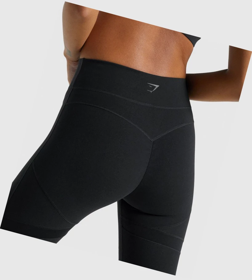 Gymshark Whitney Mesh High Waisted Naisten Leggingsit Mustat | JGEOUN187