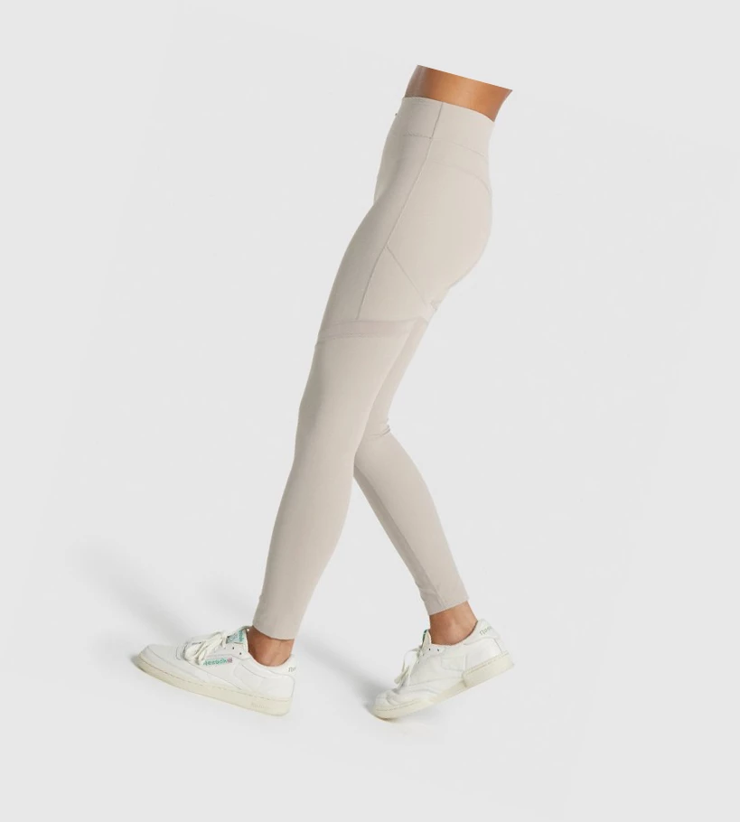 Gymshark Whitney Mesh High Waisted Naisten Leggingsit Valkoinen | ODRNGL621