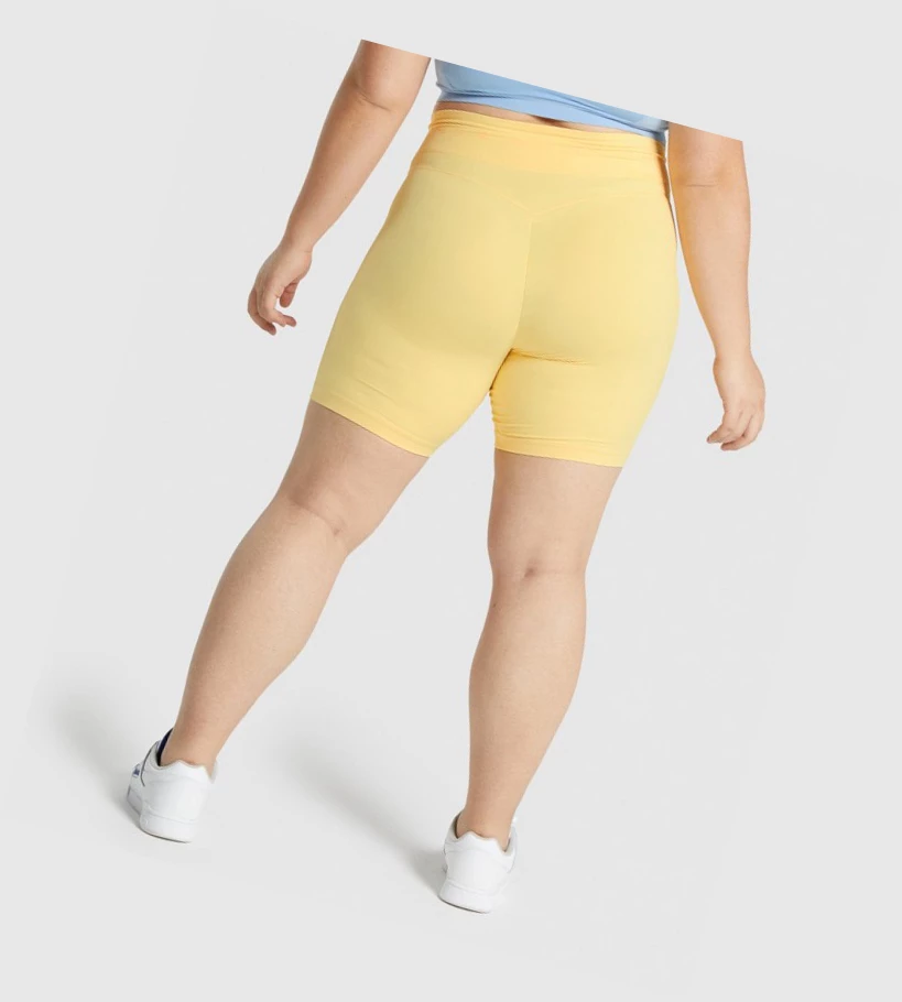 Gymshark Whitney Mesh Naisten Shortsit Keltainen | OVMKQP094