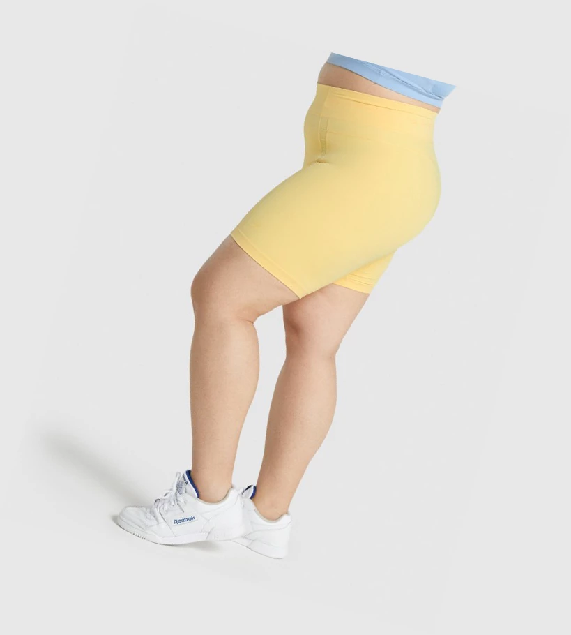 Gymshark Whitney Mesh Naisten Shortsit Keltainen | OVMKQP094