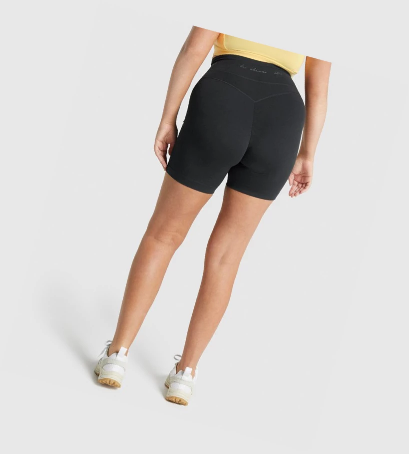 Gymshark Whitney Mesh Naisten Shortsit Mustat | UQGDPA497