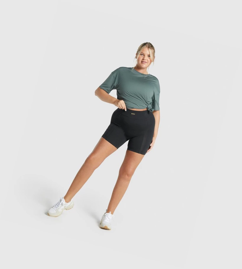 Gymshark Whitney Mesh Naisten Shortsit Mustat | UQGDPA497