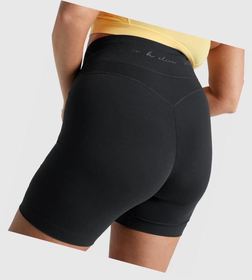 Gymshark Whitney Mesh Naisten Shortsit Mustat | UQGDPA497