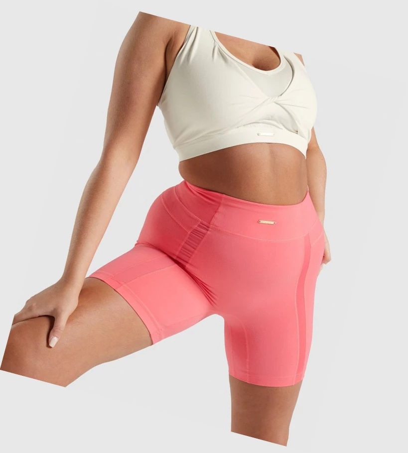 Gymshark Whitney Mesh Naisten Shortsit Pinkki | ZLCNGM348