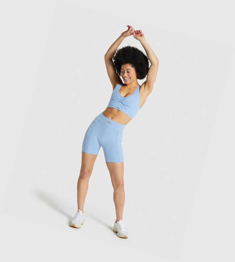 Gymshark Whitney Mesh Naisten Shortsit Sininen | IPQJAB826