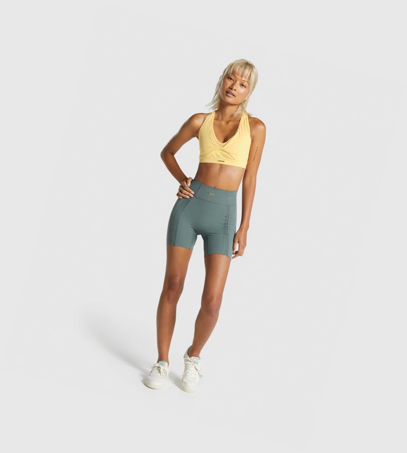 Gymshark Whitney Mesh Naisten Urheiluliivit Keltainen | LYDAHO329