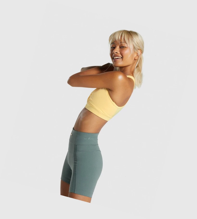 Gymshark Whitney Mesh Naisten Urheiluliivit Keltainen | LYDAHO329