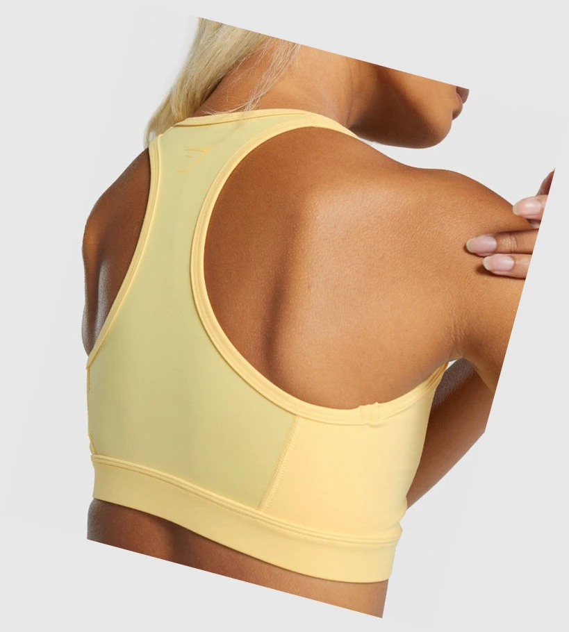 Gymshark Whitney Mesh Naisten Urheiluliivit Keltainen | LYDAHO329