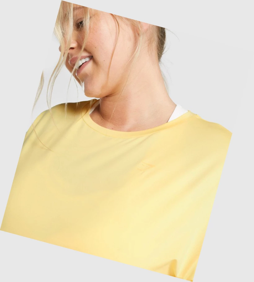 Gymshark Whitney Oversized Naisten T Paidat Keltainen | ACDIVH482