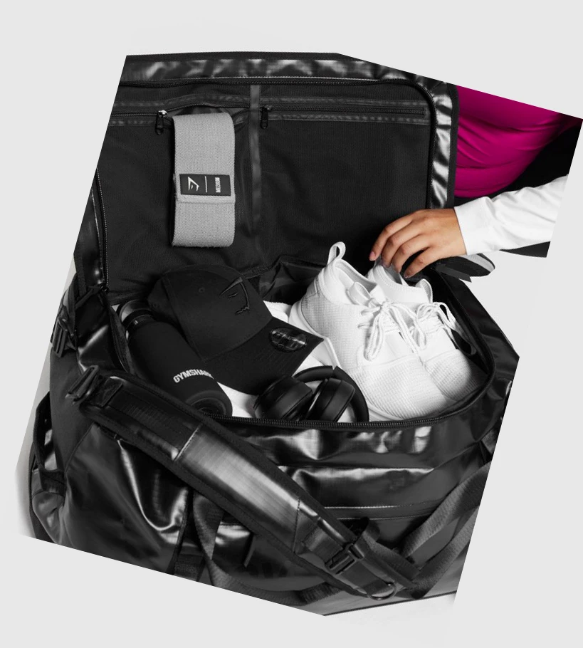Gymshark X-Series Duffle Miesten Laukku & Reppu Mustat | EUFPGV582