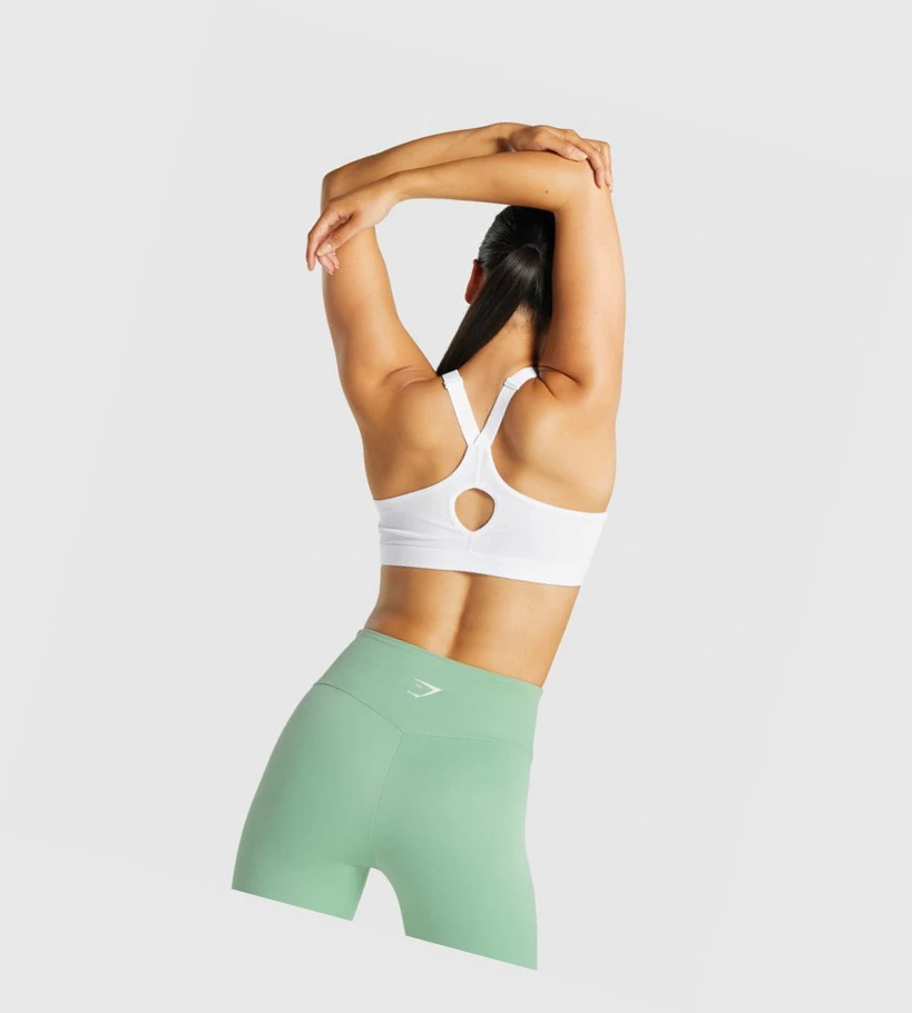 Gymshark Zip Up Koulutus Naisten Urheiluliivit Valkoinen | IOFVAH243
