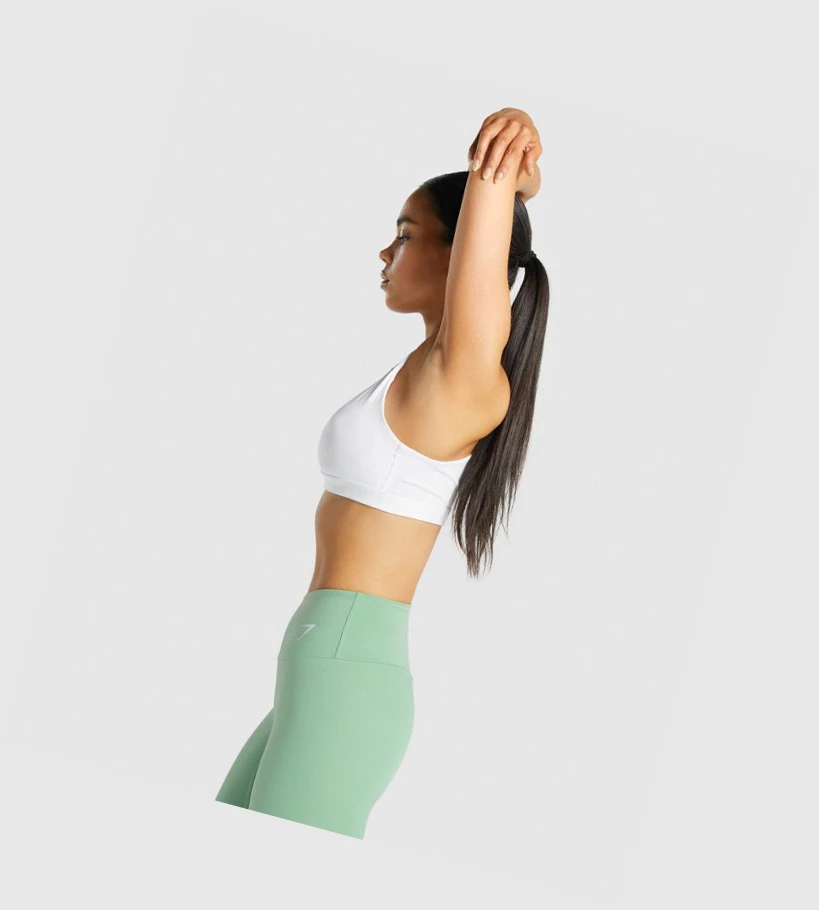 Gymshark Zip Up Koulutus Naisten Urheiluliivit Valkoinen | IOFVAH243