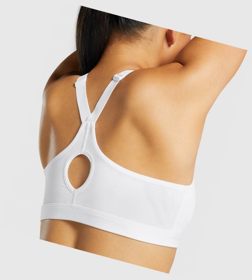 Gymshark Zip Up Koulutus Naisten Urheiluliivit Valkoinen | IOFVAH243