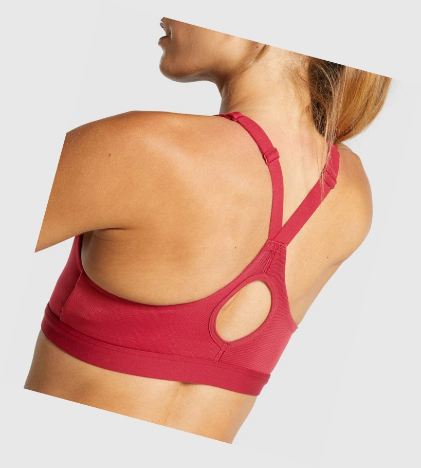 Gymshark Zip Up Koulutus Naisten Urheiluliivit Viininpunainen | KRVMXF015