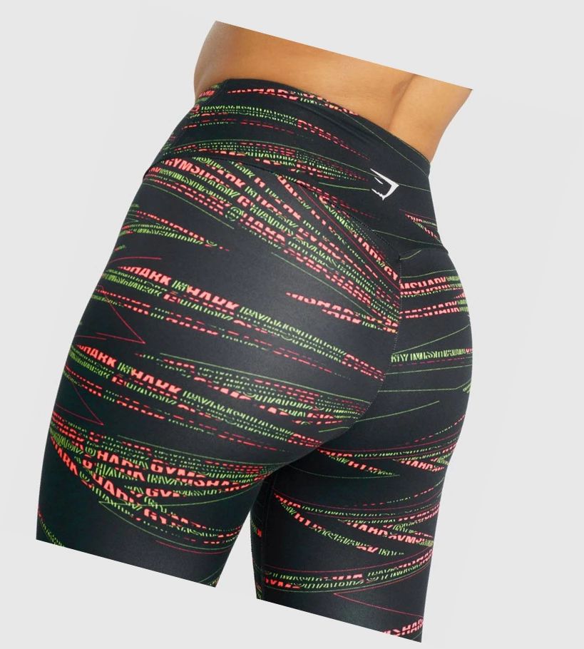 Gymshark Zone Graafinen High Waisted Naisten Leggingsit Mustat | AJKXUS132